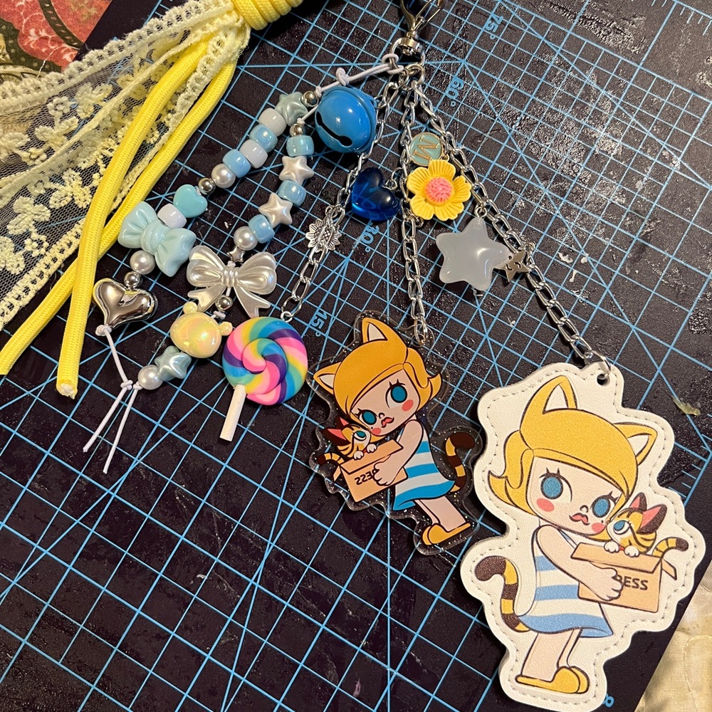Molly Bag Charm Keychain with Charms